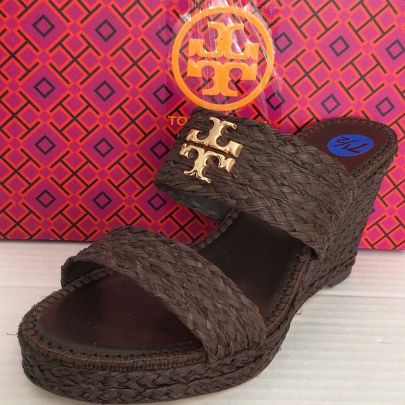 Tory Burch Platform Slides - Picture 1 of 5